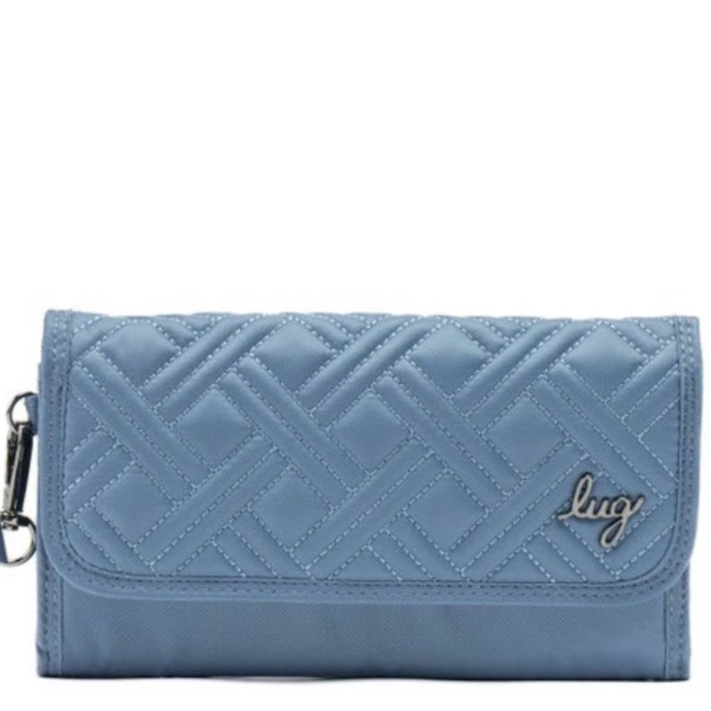 Lug Stroll RFID Wristlet Wallet in Blue Moon